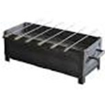 Barbecue unit with stand and 2 skewers
